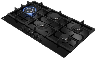 Детальное фото товара: MEFERI MGH905BK GLASS ULTRA газовая поверхность