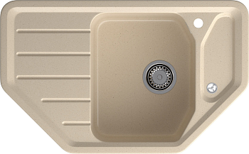 Фото товара: GranFest CORNER GF-C-800 E, мойка, мрамор, кашемир