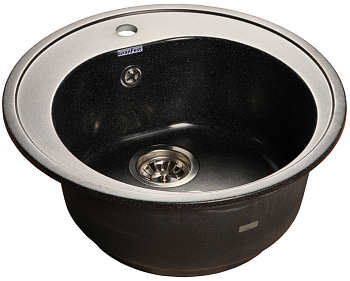 Фото товара: GranFest RONDO GF-R-510, мойка, мрамор, черный