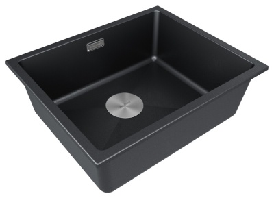 Детальное фото товара: Paulmark LUMI 55UNI, мойка, гранит, черный металлик