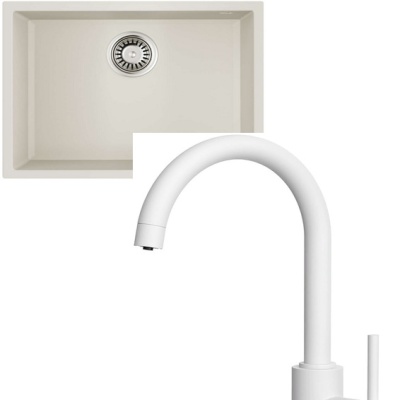 Omoikiri Tedori 54-U-WH + Shinagawa 2 Plus-WH белый
