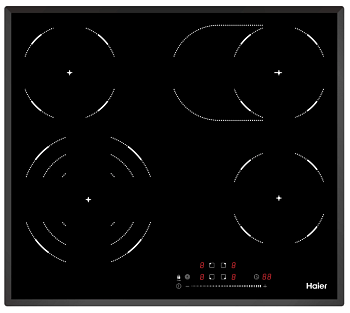 Фото товара: Haier HHY-C64TOVB стеклокерамическая поверхность