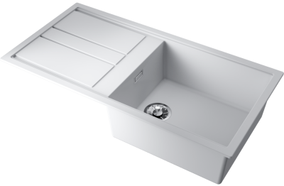 Детальное фото товара: Omoikiri Kitagawa 100-WH, мойка, керамика, белый