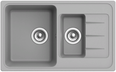 Детальное фото товара: Ewigstein Elegant E- 60KF, мойка, гранит, серый металлик