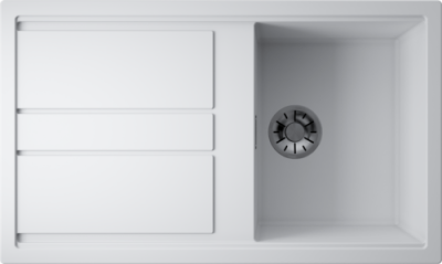 Детальное фото товара: Omoikiri Kitagawa 86-WH, мойка, керамика, белый