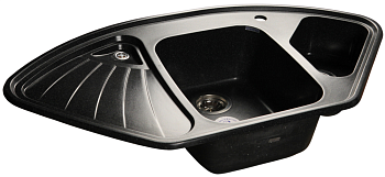 Фото товара: GranFest CORNER GF-C-1040 E, мойка, мрамор, черный