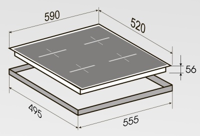Zigmund & Shtain CI 23.6 W Детальное фото товара: Zigmund & Shtain CI 23.6 W индукционная поверхность