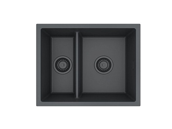 Фото товара: ALVEUS OMNI 50 GRANITAL DEEP BLACK-G90 BE, мойка, гранит, черный матовый (в комп. с сифоном 1149000)
