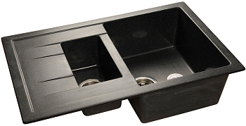Фото товара: GranFest QUADRO GF-Q-775 KL, мойка, мрамор, черный