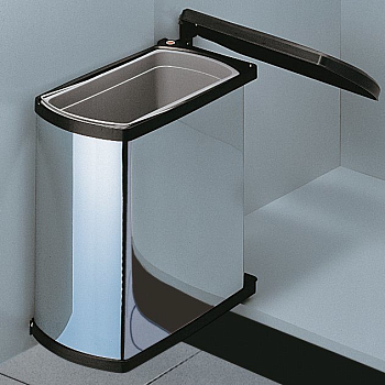 Hailo Oko-Flex мусорное ведро 18 л плоское в распашной шкаф от 450 мм Фото товара: Hailo Oko-Flex мусорное ведро 18 л плоское в распашной шкаф от 450 мм