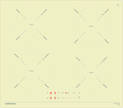 Детальное фото товара: MEFERI MIH604BG POWER индукционная поверхность