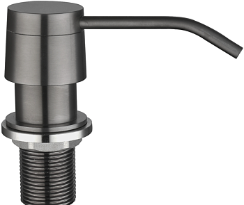 Фото товара: Seaman SSA-011-GL (Gun Light, PVD, satin), дозатор для жидкого мыла, оружейная сталь светлая