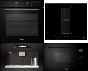 Фото товара: KORTING HIBH 68980 NB + OKB 1650 GN STEAM + KMI 827 GN + KCM 9830 BCG