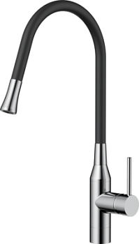 Фото товара: Omoikiri Yatomi-BN-BL смеситель, нержавеющая сталь/черный