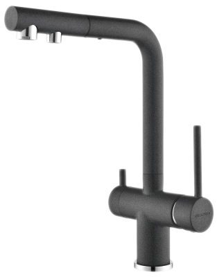 Paulmark SERPENTINE, смеситель, гранит, графит