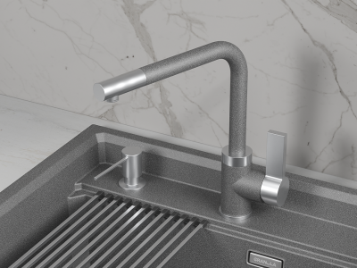 Детальное фото товара: GRANULA 5504 смеситель, гранит, графит