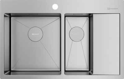 Omoikiri Akisame 78-2-IN-L, мойка, нержавеющая сталь, чаша слева