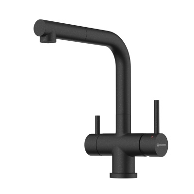 Детальное фото товара: Omoikiri Takamatsu-S-BL, смеситель, гранит, черный