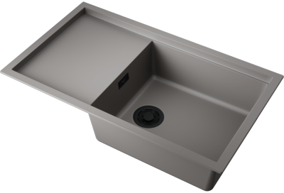 Детальное фото товара: Omoikiri Sintesi 86-GR, мойка, керамика, leningrad grey