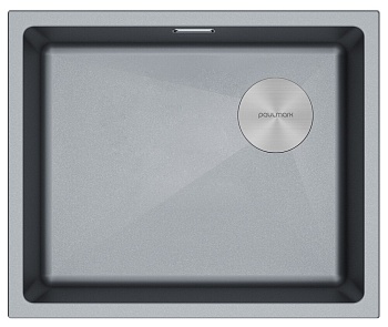 Фото товара: Paulmark LUMI 55UNI-SKEW, мойка, гранит, серый металлик