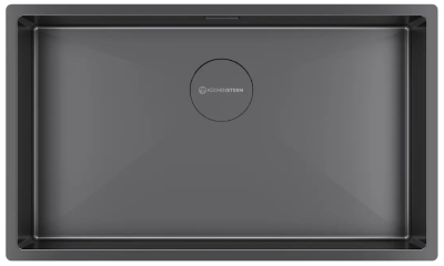 Детальное фото товара: KUCHENSTERN KRAFT 80, мойка, нержавеющая сталь, вороненая сталь