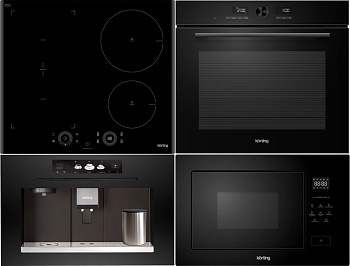 Фото товара: KORTING HIB 64750 B SMART + OKB 1680 GN MW + KMI 827 GN + KCM 9830 BCG