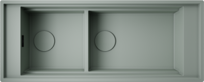 Фото товара: Omoikiri Sintesi Pro 114-2-WG, мойка, керамика, wind green