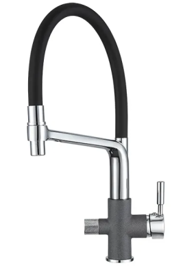 Детальное фото товара: GRANULA 0075 смеситель, гранит, графит