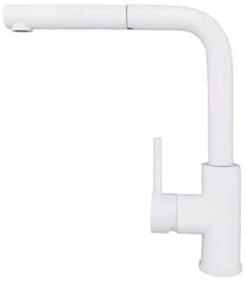 Детальное фото товара: ALVEUS ZEOS P MONARCH WHITE MATT, смеситель, белый матовый