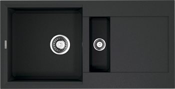 Фото товара: Omoikiri Sakaime 86-2-BL, мойка, гранит, черный