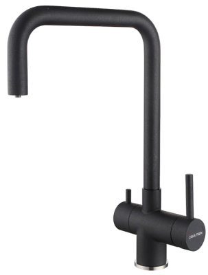 Paulmark WETTER, смеситель, гранит, черный металлик