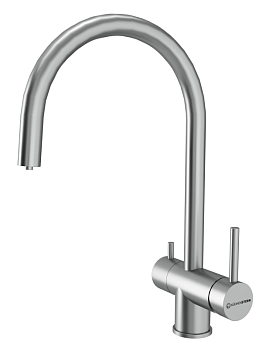 Фото товара: KUCHENSTERN DRIM-F, смеситель, нержавеющая сталь