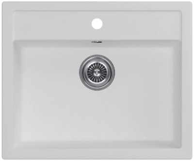 Детальное фото товара: KUCHENSTERN TOP 60, мойка, гранит, белый