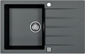 Фото товара: ALVEUS GRANITAL CADIT 20 CARBON - G91, мойка, гранит, черный (в комплекте с сифоном 1132823)