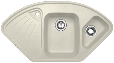 Детальное фото товара: Zigmund & Shtain ECKIG 1000.2, мойка, каменная соль
