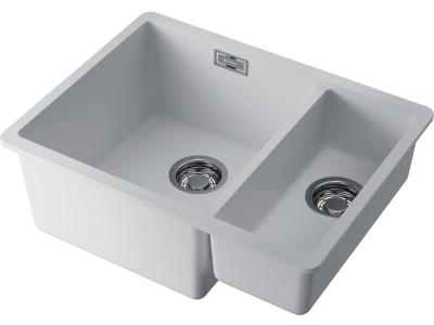 Omoikiri Kata 55-2-U-WH, мойка, гранит, белый Детальное фото товара: Omoikiri Kata 55-2-U-WH, мойка, гранит, белый