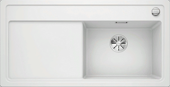 Фото товара: Blanco Zenar XL 6S, мойка, гранит, белый, с клапаном-автоматом, чаша справа
