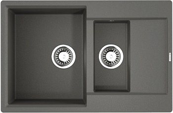 Фото товара: Omoikiri Daisen 78-2T-PL, мойка, гранит, платина