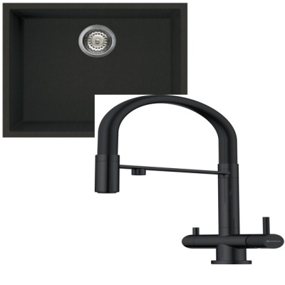 Omoikiri Bosen 54-U-BL + Kanto GB черный