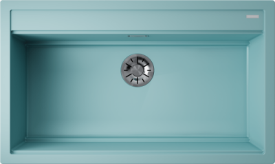 Omoikiri Kitagawa 86-LB-AZ, мойка, керамика, лазурно- голубой