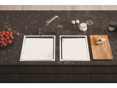 Детальное фото товара: ALVEUS крышка-поддон TRITOP на чашу 400 мм, нержавеющая сталь 