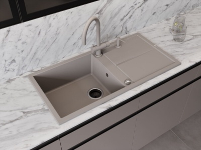 Детальное фото товара: Omoikiri Sumi 100A-GR мойка, керамика, ленинградский серый