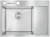 AMALET 6548L-STR-ST, мойка, нержавеющая сталь, сатин Детальное фото товара: AMALET 6548L-STR-ST, мойка, нержавеющая сталь, сатин