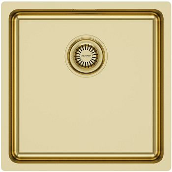 Фото товара: Paulmark VISTA 44, мойка, нержавеющая сталь, светлое золото