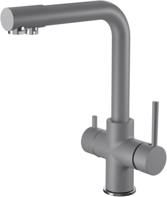 Детальное фото товара: GranFest GF-Z-5423, смеситель, гранит, темно-серый