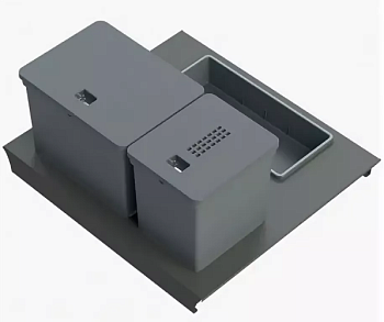 Фото товара: Tecnoinox система Kit da cassetto mini 60 B45 Legrabox c/vaschetta, 1х6л, 1х10л, 1 лоток