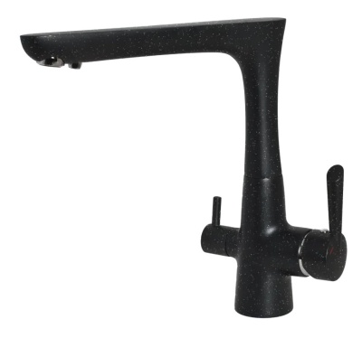 Детальное фото товара: GranFest 3223, смеситель, мрамор, черный