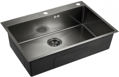 Emar EMB-125A PVD Nano Dark, мойка, вороненая сталь