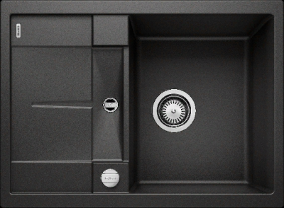 Blanco Metra 45S Compact, мойка, гранит, черный, с клапаном-автоматом Blanco Metra 45S Compact, мойка, гранит, черный, с клапаном-автоматом