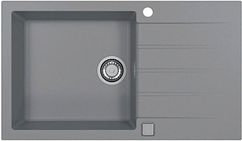 Фото товара: ALVEUS GRANITAL CADIT 40 CONCRETE - G81, мойка, гранит, серый (в комплекте с сифоном 1132823)